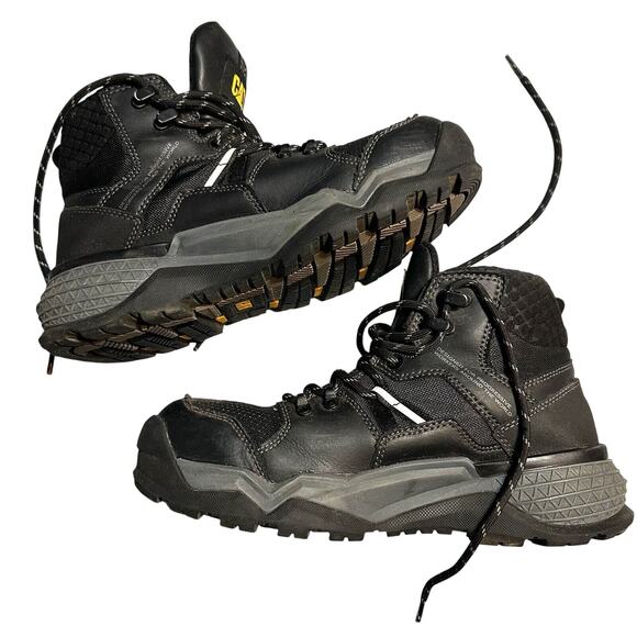CAT Other - Cat Work Boots Waterproof Footwear Provoke Mid‎ Alloy Toe Men's Size 7 Black
